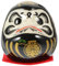 Amosfun Japonais en céramique Figurine décorative pour la maison, le bureau et la voiture, poupée porte-bonheur noire, 1 pièce