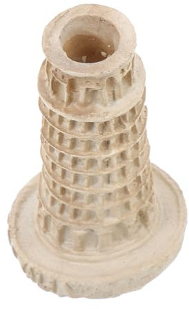 COLLBATH Miniatur Pisa-Turm Aquarium Dekoration Resin Ornament Für Fischbecken Stilvolle Unterwasserlandschaft Langlebig Geeignet Für Aquarien Und Teiche Lebendige Details Vielseitige