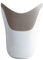 Nuby Shampoo Rinse Pail – Soft Flexible Rim | Free Standing| BPA-Free (White)