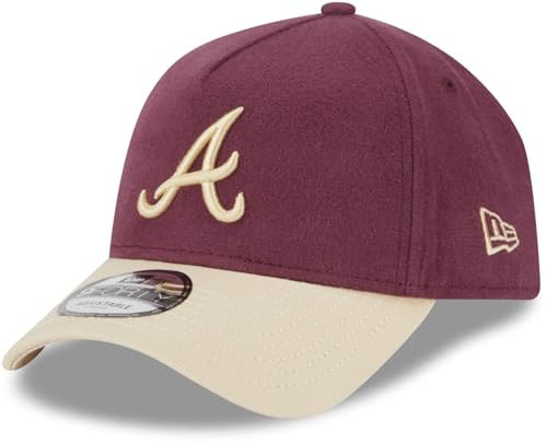 New Era A-Frame 9Forty Cap Moleskin Atlanta Braves Maroon