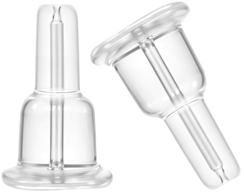 50 Stück Ohrstecker Schließen Verschluss Ohrringe Silikon Ohrstecker Stopper Ersatzteile Für Ohrringe Klar Universal Verschluss Ersatz Für Damen Hängende 1 × 0,6 × 0,6 Cm
