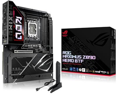 ASUS ROG Maximus Z890 Hero BTF - Placa Base Intel ATX, diseño de Conector Oculto, Ranura de Alta Potencia para gráfica, 22+1+2+2 etapas de Potencia, DDR5, PCIe 5.0 Compatible con GPU Next-Gen