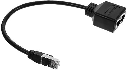 DOITOOL Internet Splitter Für Kabel Ethernet Splitter Adapter 1 Auf 2 Splitterkabel Zur Netzwerkverlängerung