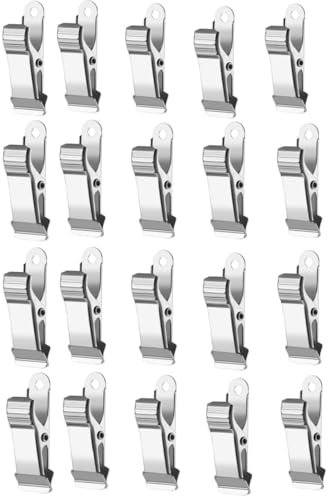 Clip a Coccodrillo,20 PCS Mini Morsetti in Metallo Morsetti a Molla,Clip per Tende,Mollette per cucina,per Casa,Ufficio e Fai da-Te per Tende,Cavi,Foto,Snack