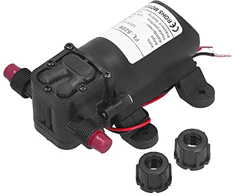 12 V 36W Membran Pumpe Doppelgewinde Mini Hochdruck DC Wasserpumpe Superior Performance Corrosion Resistenz für landwirtschaftliche Sprühgeräte -Bewässerung Swimmingpools Technik