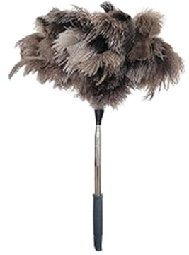 Ausziehbarer Staubwedel 101,2 cm weicher Mopp mit langen Federn für Möbel, Haushaltsgeräte, Spinnennetz, Sockelleisten und Deckenreinigung
