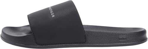 Tommy Hilfiger Herren Badeschuhe Core mit Logo, Schwarz (Black), 48