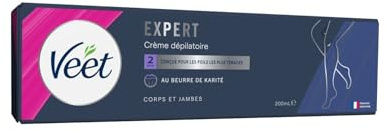 VEET – Crème Dépilatoire Douceur Peaux Sensibles au Beurre de Karité, Hydratation Soin (200mL) - Le Lot De 3