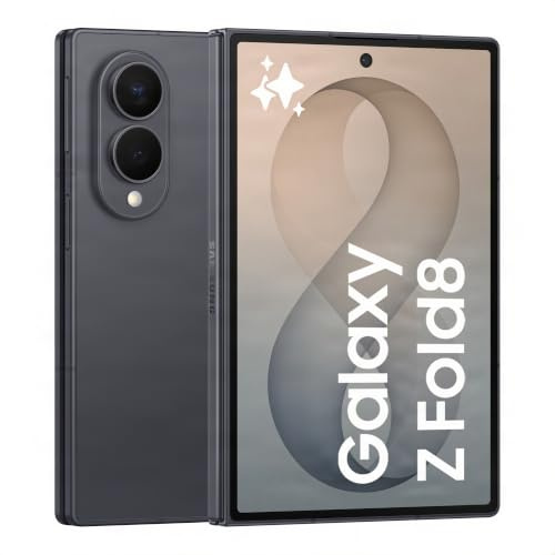 Samsung Galaxy Z Fold8 Smartphone, 512GB Storage, 12GB Memory, Graphite | AI Smartphone, Content-Native Ratio, Customised Processor, Dual 50MP Camera, 4800mAh Battery, 3 Year Warranty (UK Version)