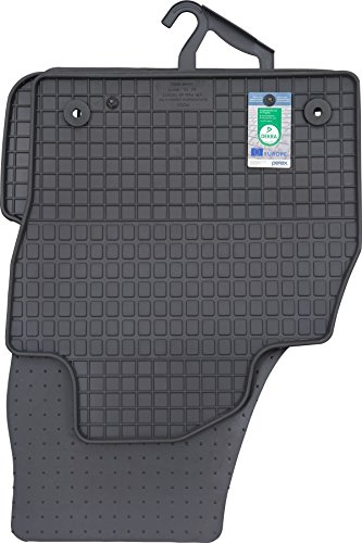 PETEX 66410 Gummimatten passend für Polo ab 43009 / T-Cross ab 43556 Fußmatten schwarz 4-teilig