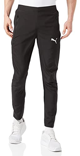 PUMA Herren Liga Sideline Dokuma Pantolon Hose, Puma Black-puma White, L EU