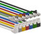 1aTTack.de - Cable de red Cat6 Cat 6 en ángulo de 90 grados SFTP PIMF 1000 Mbits RJ-45-7 piezas 7 colores 20m