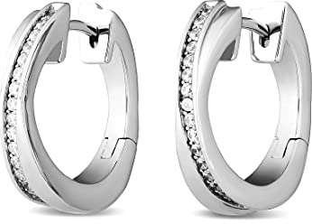 JETTE Damen-Creolen 925er Silber rhodiniert 34 Zirkonia One Size 87223183