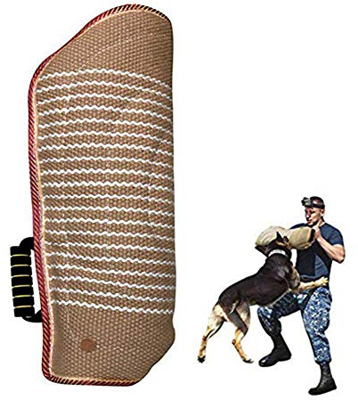 ZINN Beißmanschette, Bissschutz, Jute-Beißkeil, passend für Deutscher Schäferhund, Armschutz, universeller Beißzug für Hundetraining, Spielen