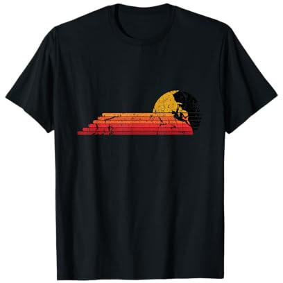 Retro Escalada Regalo Vintage Bouldering Escalador Camiseta