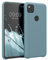 kwmobile Hülle kompatibel mit Google Pixel 4a Hülle - Silikon Handy Case - Handyhülle weiche Oberfläche - kabelloses Laden - Antique Stone