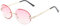 WQZYY&ASDCD Sonnenbrille Herren Damen Kleine Ovale Frauen Brillen Damen Farbverlauf Ozean Farbe Weiblich Outdoor Street-Pink