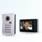 BT Security Portier interphone vidéo Modern 2 Fils - 4 Appartements - 4 écrans Noirs