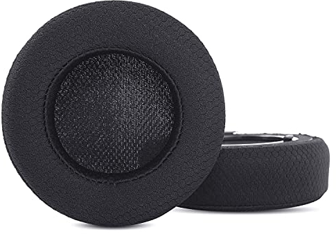 TaiZiChangQin SE Dickere Ohrpolster Memory-Schaum Ersatz kompatibel mit Corsair Virtuoso RGB Wireless/RGB Wireless XT/Corsair Virtuoso Wireless SE Kopfhörer Schwarze Stoff-Ohrpolster