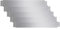 YRHome Rasenkante Metall 5m x 18cm Verzinkt Beetumrandung Mähkante Beeteinfassung Mähkante Palisade Beetbegrenzung Rasenbleche Gartenbeet 5 Stücke - Länge 100cm Höhe 18cm, Silber