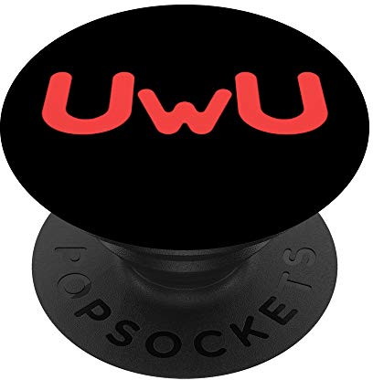UWu Kätzchen: uWu Design - Happy Anime Gesicht PopSockets mit austauschbarem PopGrip