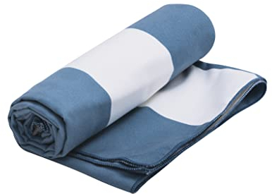 Sea to Summit - DryLite Towel Reisehandtuch XXL - Mikrofaser Strandtuch - Superweich & Samtig - Saugfähig & Schnelltrocknend - Aufhänger & Tasche - Reisen & Fitness - 85 x 170cm - Beach Blue - 495g