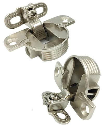 GOWEILE 2 Pack Cabinet Hinges - 97 Degree Page Turning Axis Adjustable Door Hinge for Kitchen & Bathroom