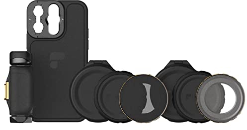 PolarPro - LiteChaser - iPhone 13 - Pro - Kit de Tournage - étui - filtres - poignée - Compatible MagSafe - Photographie/vidéographie sur téléphone Portable - profilé