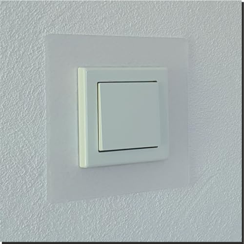 Tapetenschutz Dekorrahmen Wandschutz Tapetenschoner Lichtschalter Acryl Schalter (3-fach Rahmen, milchglas)