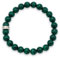 LAVISA Edelstein Armband - Echte Naturstein Perlen | Kristalle, Heilsteine | Onesize Unisex (Malachit 8mm)