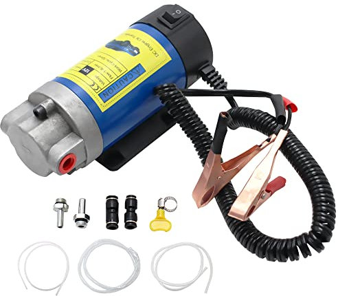 MAKERELE Oil Extractor Pump For Engine Oil Extraction And Oil Transfer Change Pump,Portable Electric Self-Priming Powerful Gear Pump