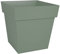 EDA - Pot de Fleur Carré Toscane 39 cm - Volume 38 L - 39 x 39 x H.39 cm - Vert Laurier