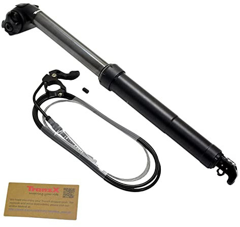 Tranz-X YSP20J Fernbedienung, 27,2 x 365 mm, 50 mm, Schwarz, für Kiesräder, Dropperpost, Sattelstütze, Gravel Grinder Fahrrad