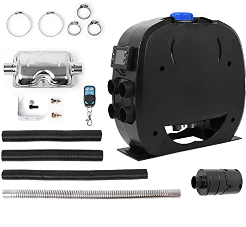 ARWIC Diesel-Luftheizung, 12-V-Standheizung, 5 kW Universal-Dieselheizung mit 4 Luftauslässen, Schalldämpfer-Fernbedienung, für PKW, Bus, LKW, Wohnmobil, Wohnmobil, Anhänger