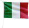 Marineo Gastlandflagge Bootsfahne Gastflagge Fahne Flagge für Boot oder Motorrad - 20 x 30cm, Italien