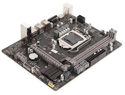 Akozon Scheda Madre da Gioco Combo CPU Ddr3 Stabile per PC con Scheda Madre Ddr3 Lga1151 Schede Madri Socket LGA 1151 Cavo SATA Deflettore per Scheda Madre Presa per Computer Desktop