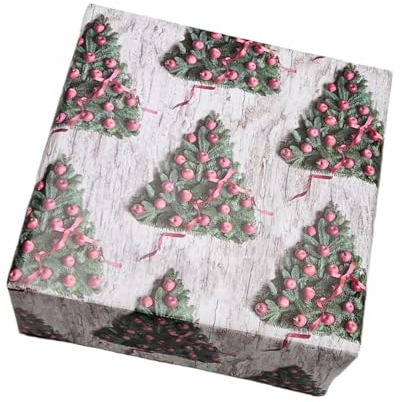 arkamii Geschenkpapier Format 86 x 64 cm Weihnachtsmotiv Weihnachten 3 große Bögen (NC13)