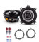 Alpine Auto Lautsprecher Boxen S2-S40 280 Watt 10 cm 2 Wege Koax passend für BMW 3er E90 E91 2005-2012 Türen vorne