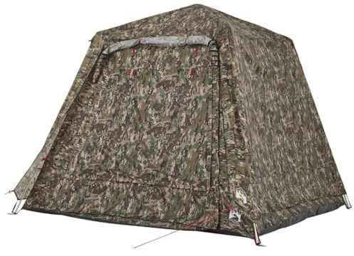 vidaXL Angelzelt 4 Personen Camouflage Schnellverschluss