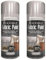 HitlineUK 2 x Silver Flexible Fabric Spray Paint 200ml Aerosol Can Ideal For Leather Art Vinyl Fabric & Crafts Quick Drying Spray