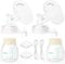 Breast Pump Parts Compatible with Spectra S1/S2/9 Plus, Not Original Accessories, Full Set Replacements Include 19mm Flanges, Valves, Backflow Protectors (Duckbills Included), Tubings and Bottles