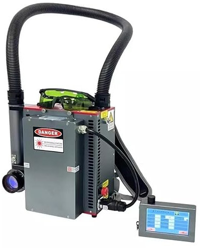 100W/ 200W Backpack Pulsed Laser Cleaning Machine Laser Rust Oil Removal Machine (200, Watts)