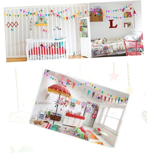 Amosfun Glückwunsch-Party-Banner Und -Dekorationen Papierbanner Flaggen Einfach Zusammenzubauen Für Geburtstagsfeiern Im Einkaufszentrum