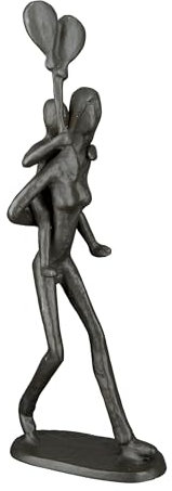 Brillibrum Scultura espressiva in ghisa piccola coppia d'amore figura regalo per matrimonio Love Couple Sculpture (figura 21)