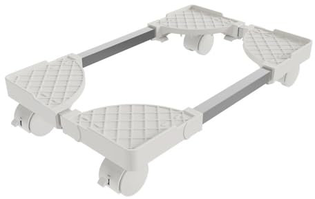 Mueble CPU Stand Cart with Rolling Wheels Adjustable Floor Tower PC Holder for Most Cases White CPU Riser Home Office & Gaming Setup