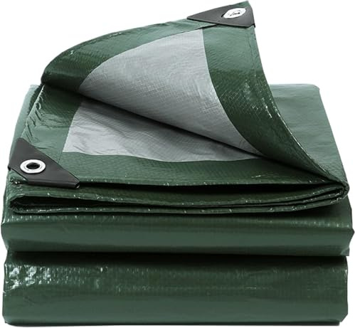 Tarpaulin Waterproof Heavy-Duty for Outdoor,3x4m 130GSM Polyethylene Tarp Cover with Grommets,UV/Tear Resistant PE Tarpaulin Sheet for Patio Enclosures for Plants Gardens Chicken Coops