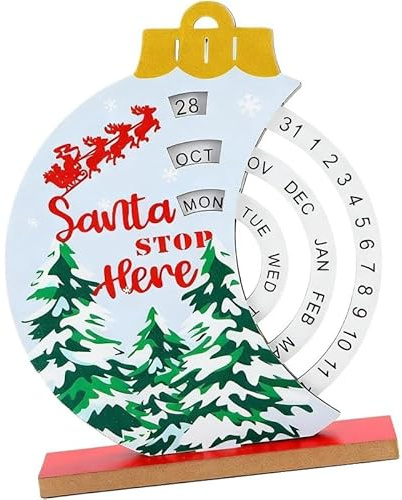 Tubayia Weihnachts-Kalender, Weihnachtsdekor, Ornament, Tischdekoration, Weihnachtsdekoration, Adventskalender für den Salon im Hotel (Glocke)
