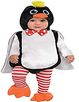 amscan Penguin Infants Fancy Dress Animal Bird Zoo Toddler Baby Costume New (1-2 Years)