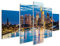 islandburner Bild auf Leinwand Schöne Aussicht Auf Frankfurt Am Main Skyline An Der Dämmerung Bilder Wandbilder Poster