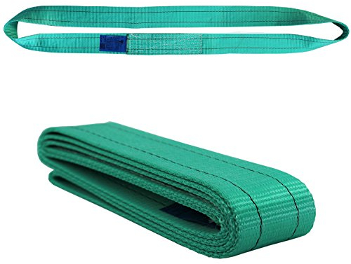 2 Tonnen 2m Einweg Hebeband Bandschlinge Rundschlinge Hebegurt Transportgurt Kranschlinge Grün